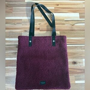 🖤Rag & Bone Burgundy Sherpa Foldover Tote Bag